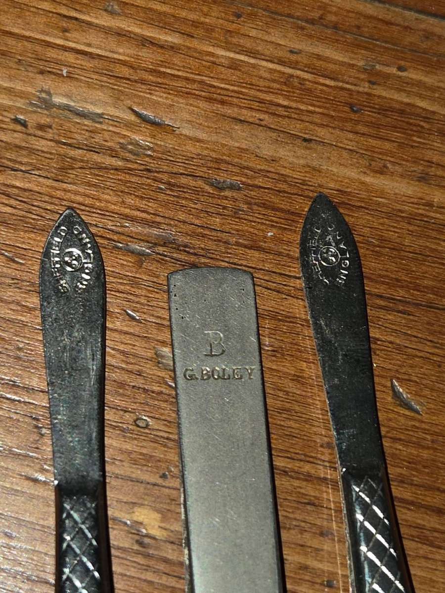 3 x Vintage Tweezers - G. Boley & Sheffield England