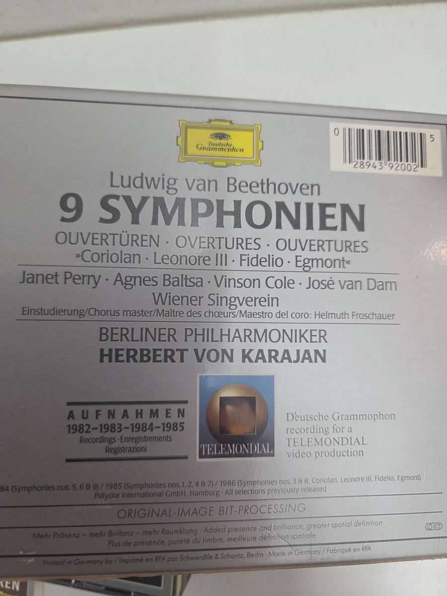 Beethoven 9 Symphonies - 6 CD set