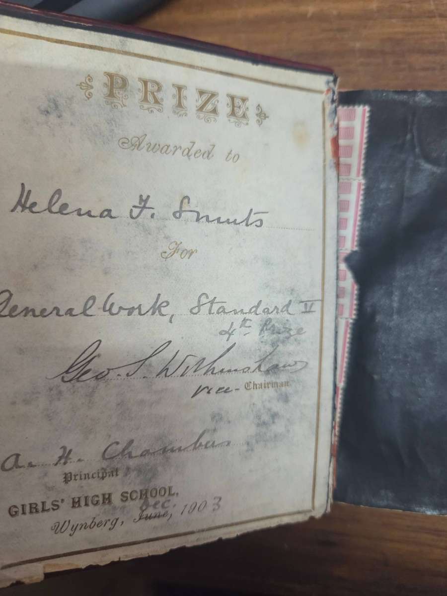 Vintage Leather Bound Book - The Tennyson Birthday Book