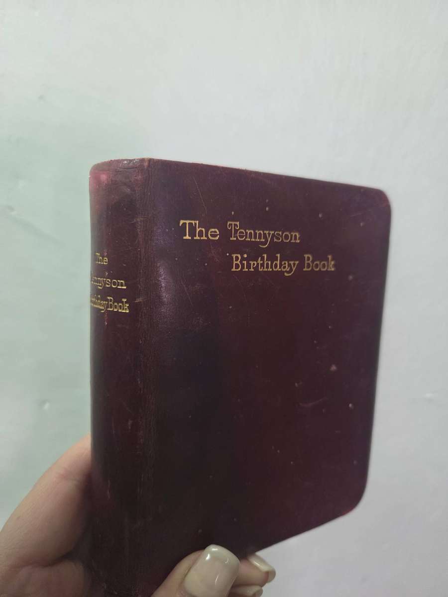 Vintage Leather Bound Book - The Tennyson Birthday Book