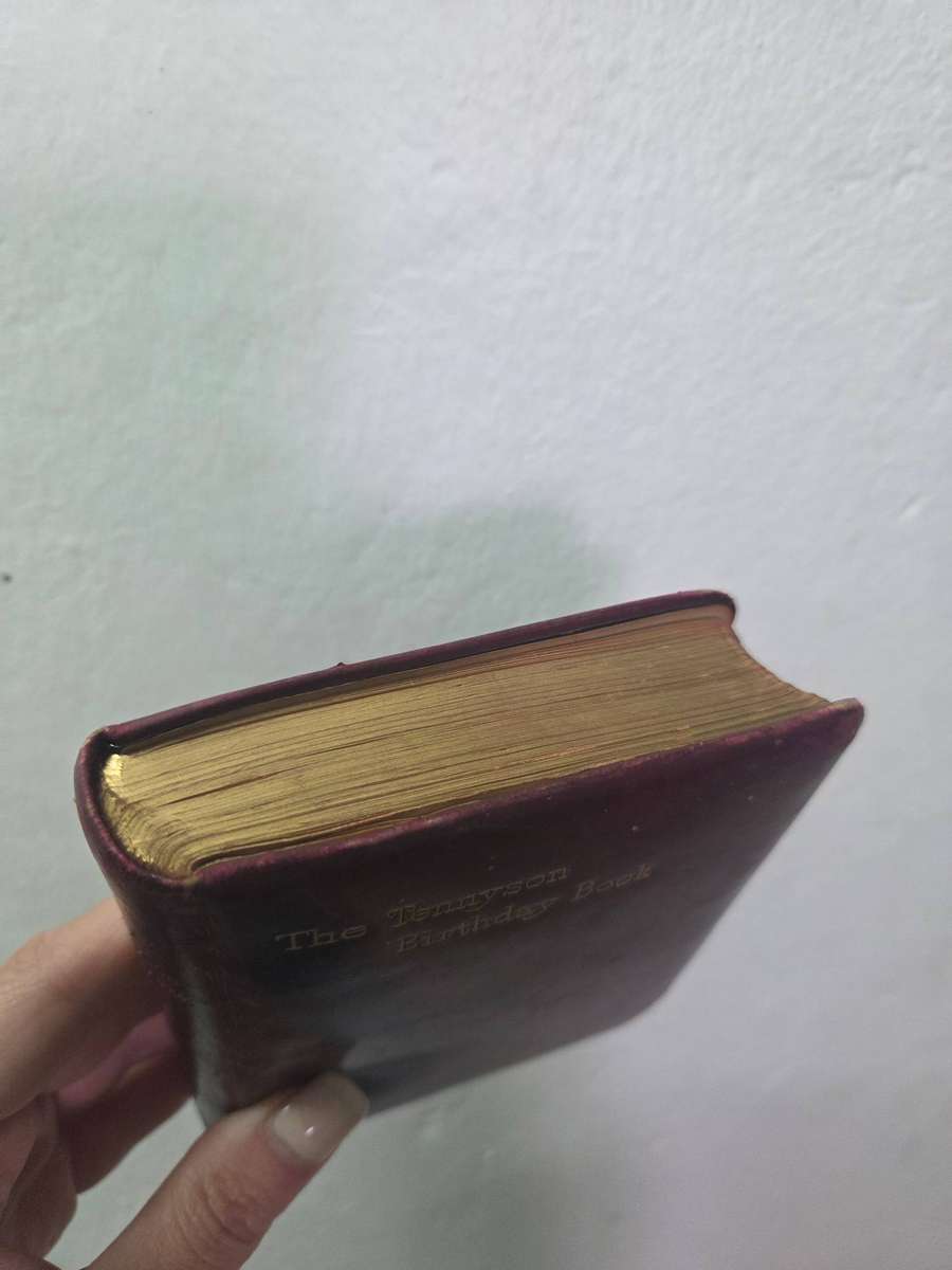 Vintage Leather Bound Book - The Tennyson Birthday Book