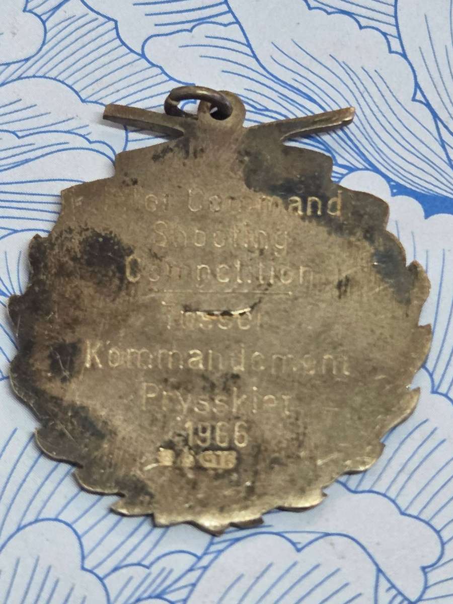 1966 South African National Rifle Association (SANRA) medal. Sterling Silver- stamped