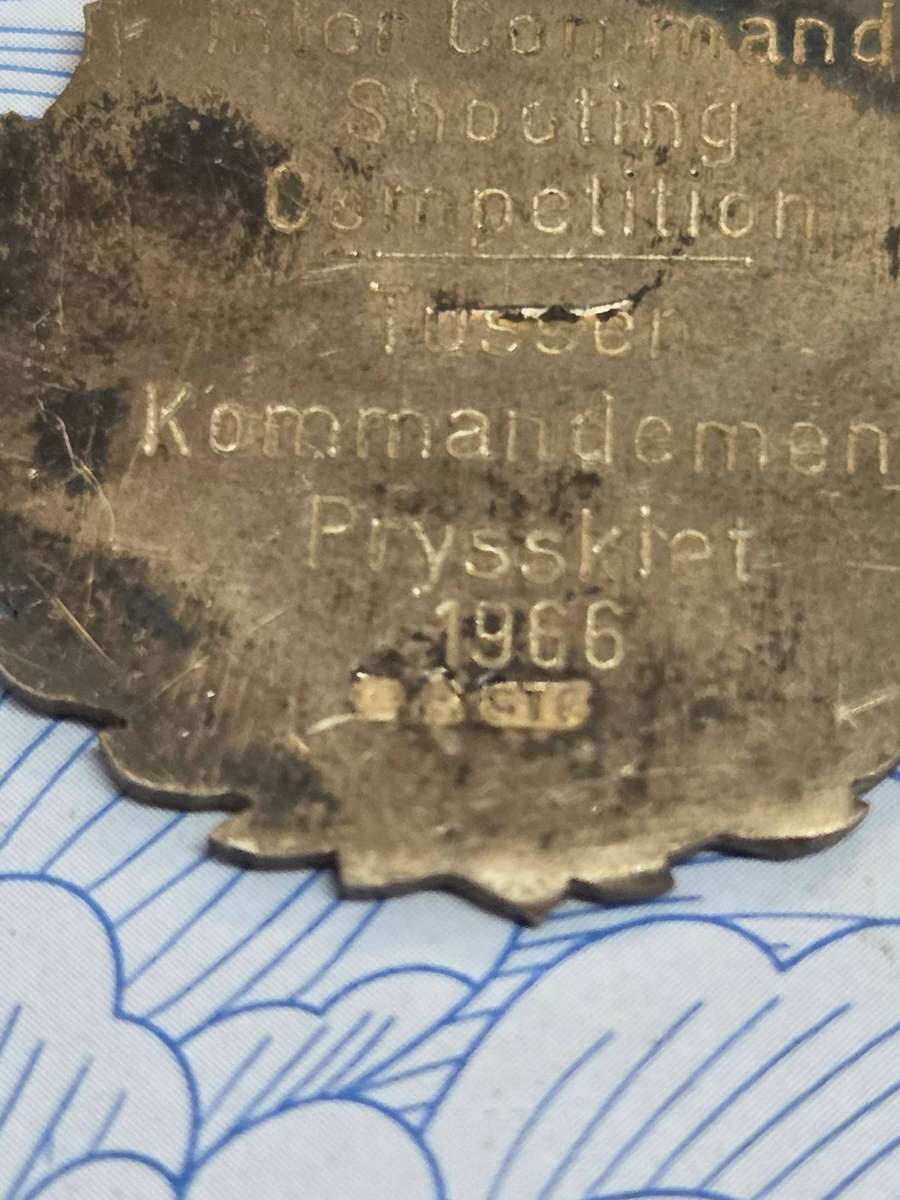 1966 South African National Rifle Association (SANRA) medal. Sterling Silver- stamped