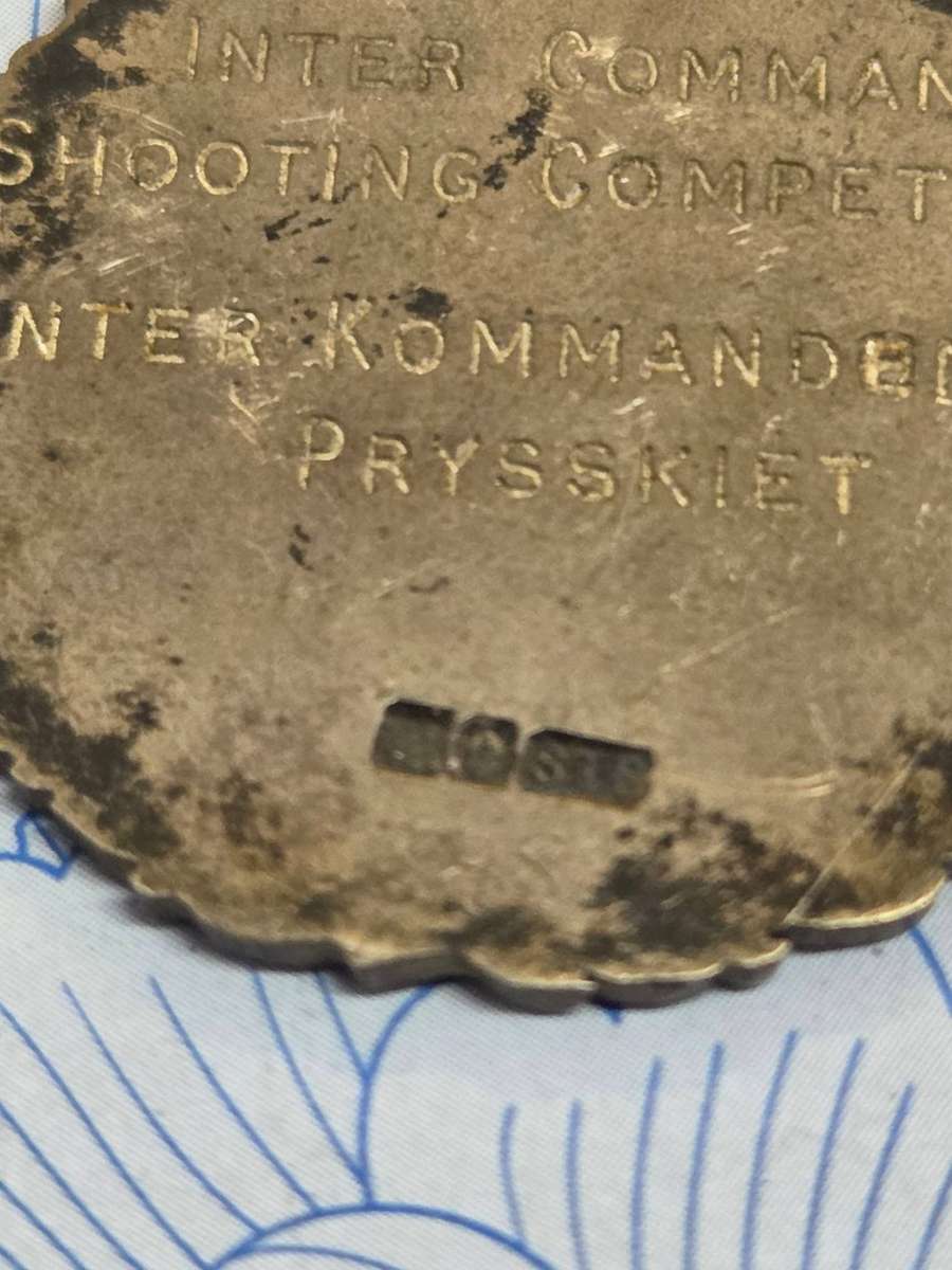 1965 South African National Rifle Association (SANRA) medal. Sterling Silver- stamped