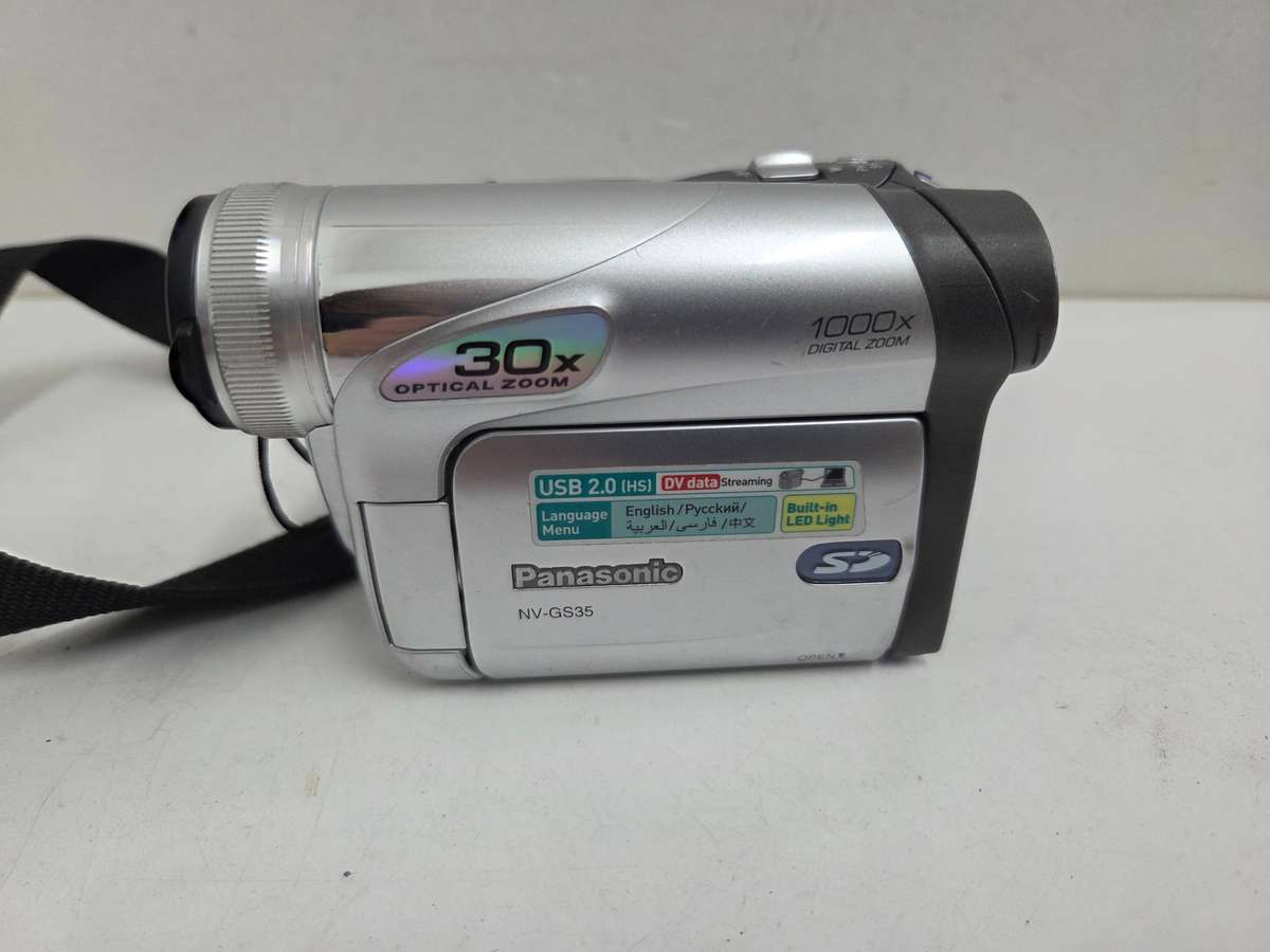 Panasonic NV-GS35 Video Camera - Not tested - No battery - Selling As Is for parts or restoration