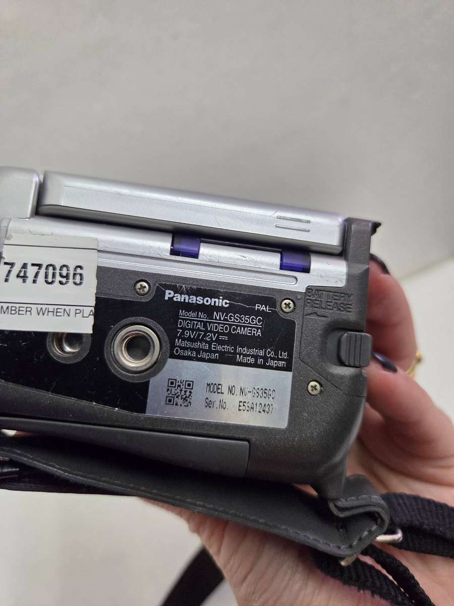 Panasonic NV-GS35 Video Camera - Not tested - No battery - Selling As Is for parts or restoration