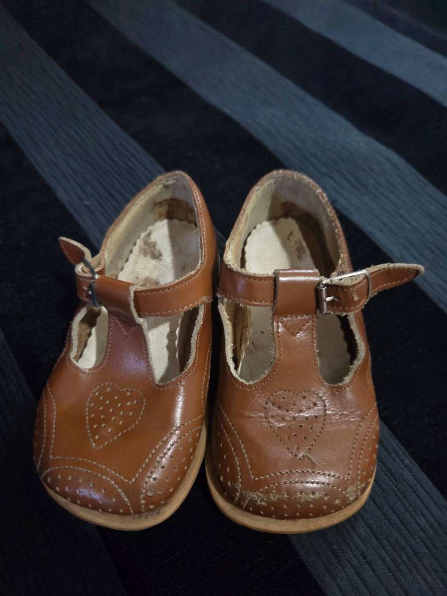 The cutest Vintage Leather Baby Shoes