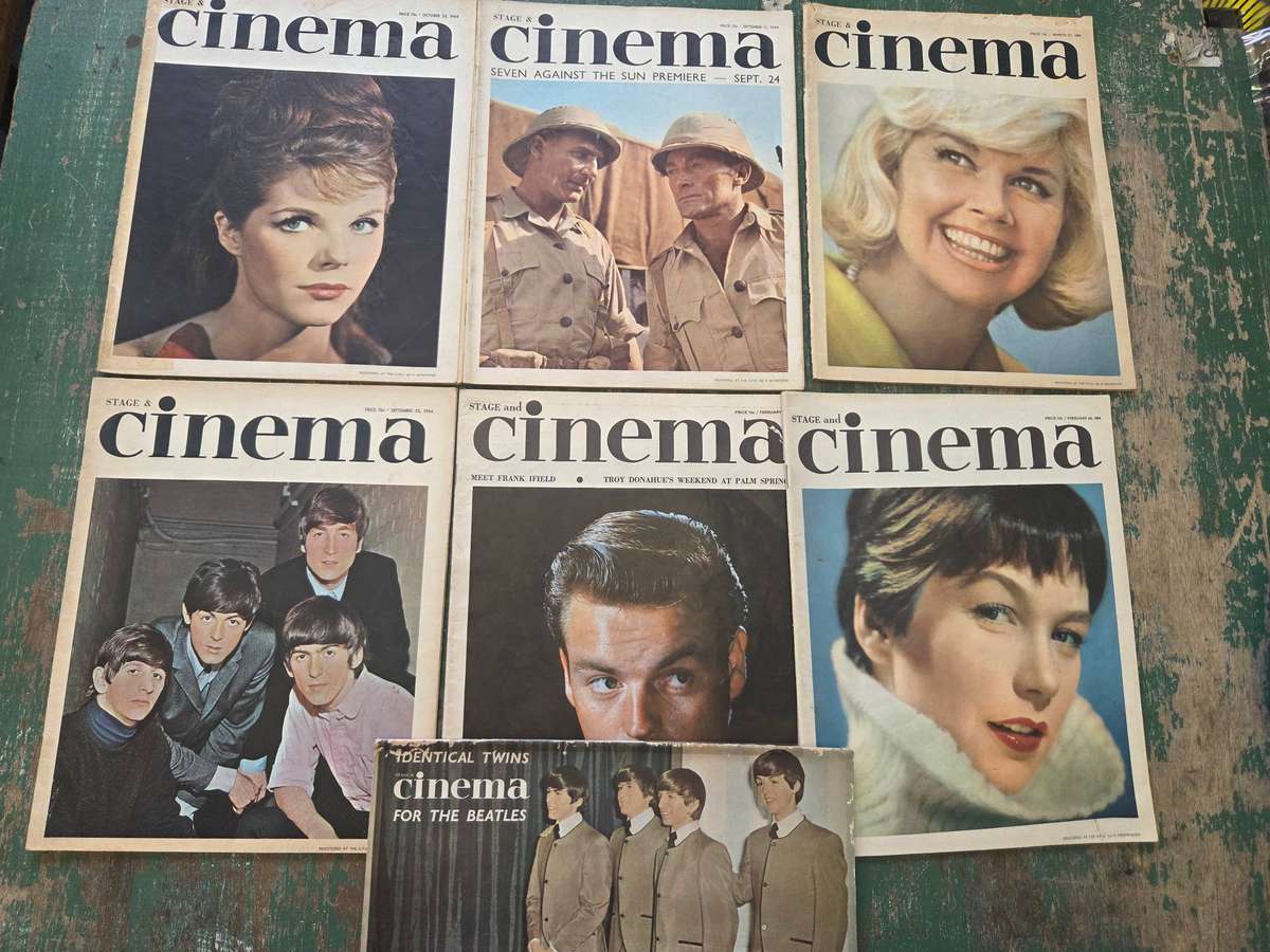 7 x Vintage Stage and Cinema Magazines - 1964