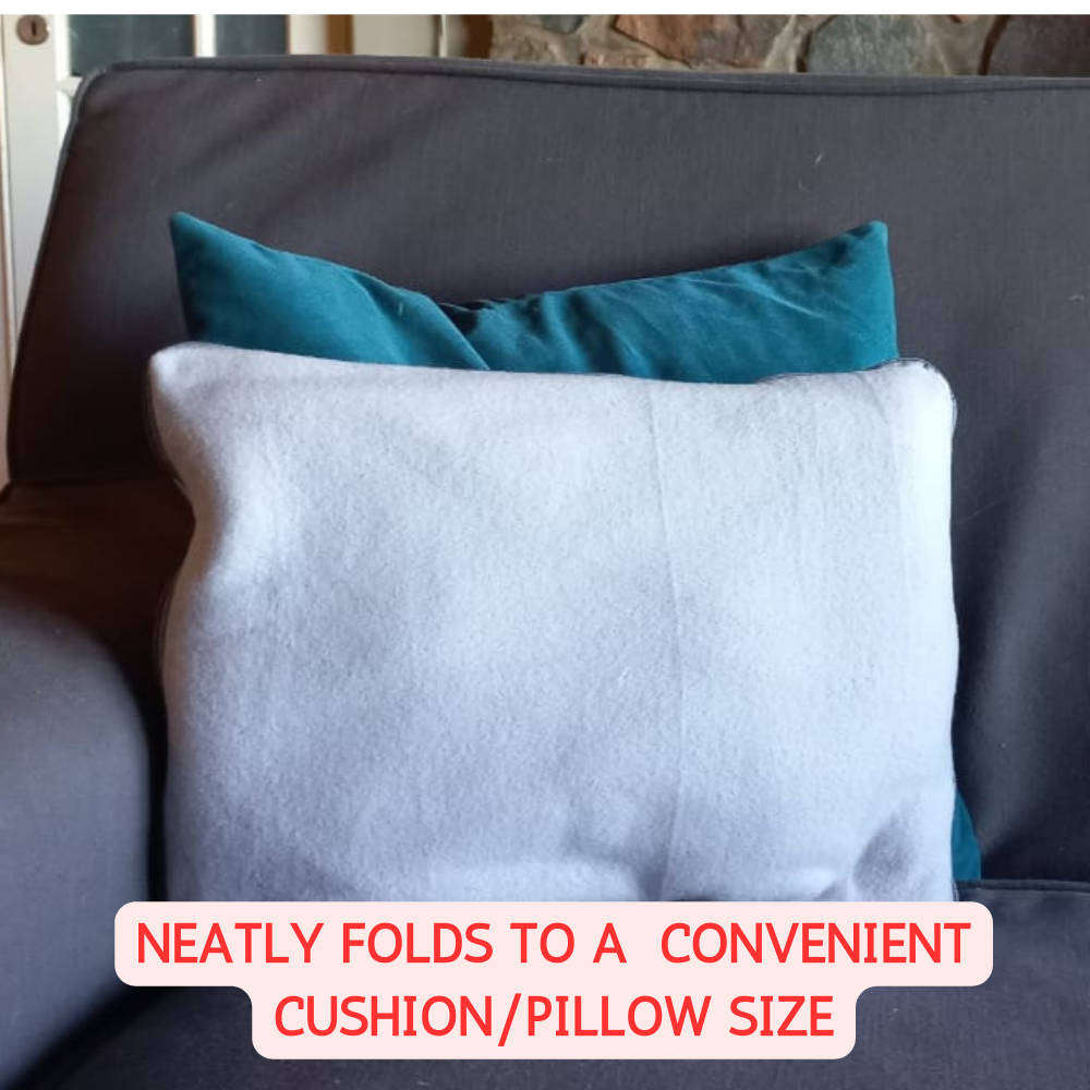 Zip Up Blanket | Great Fathers Day Gift | Large Size - Grey