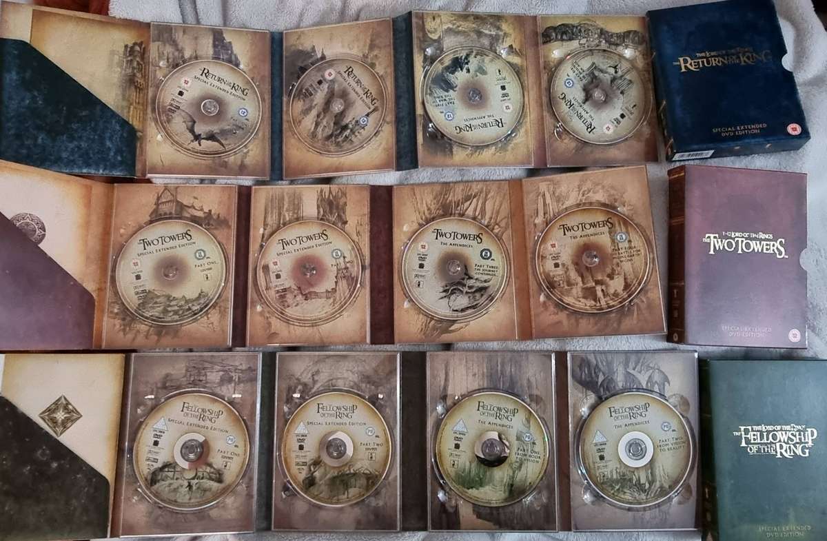 DVD: Lord of The Rings Trilogy Special Extended 12 DVD Edition