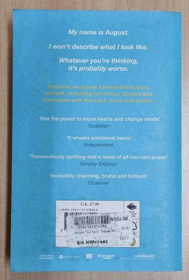 FICTION BOOK: R.J.Palacio - WONDER