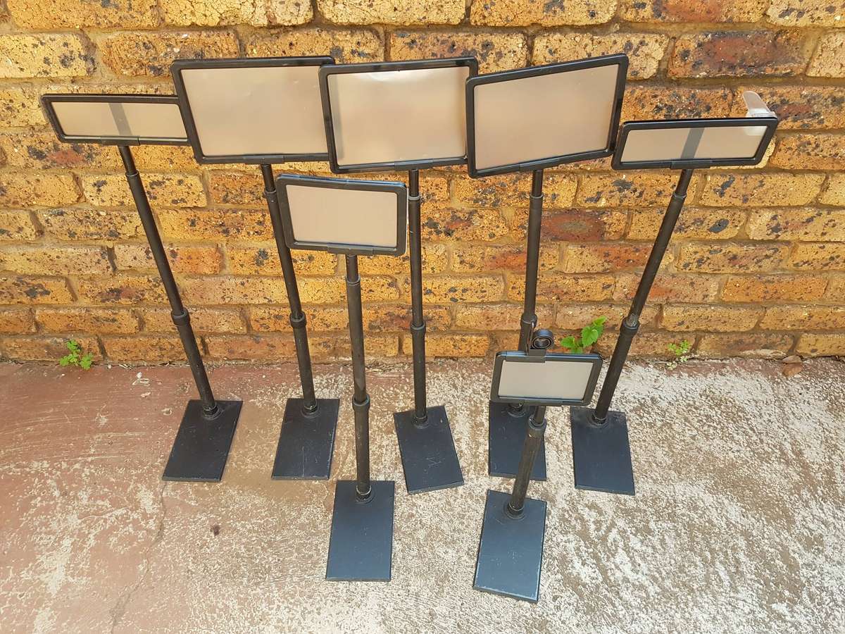 Joblot Adjustable Plastic Countertop Retail Point Of Sale Display Sign Holders