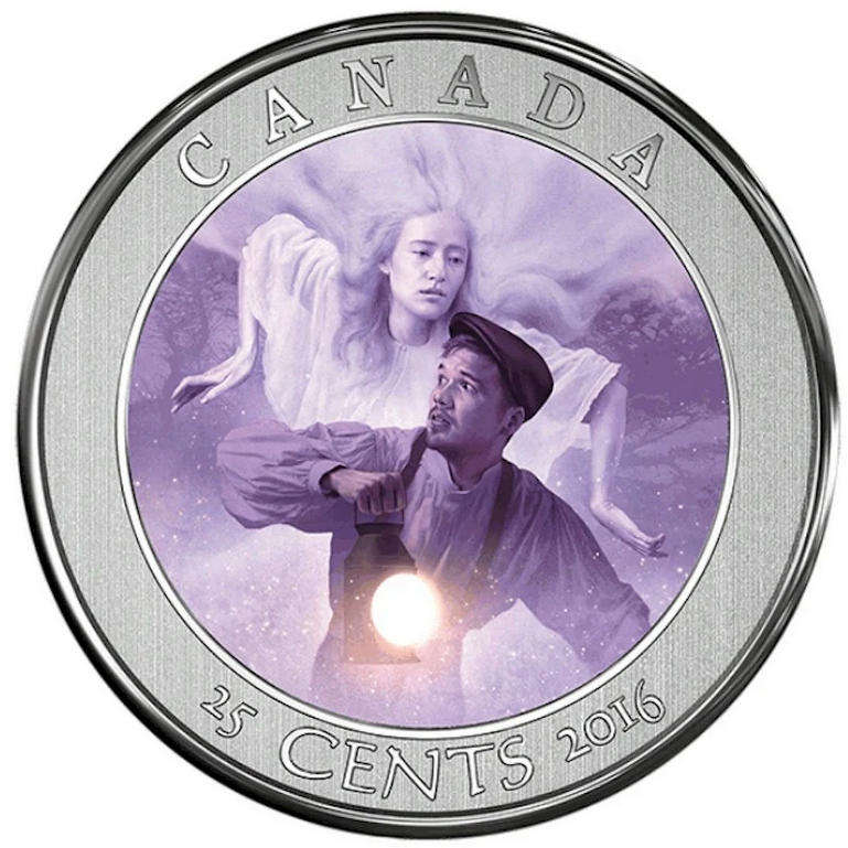 Very Rare in SA! 2016 Haunted Canada 25 Cent Bell Island Lenticular -Ghost Coin Specimen Graded SP67