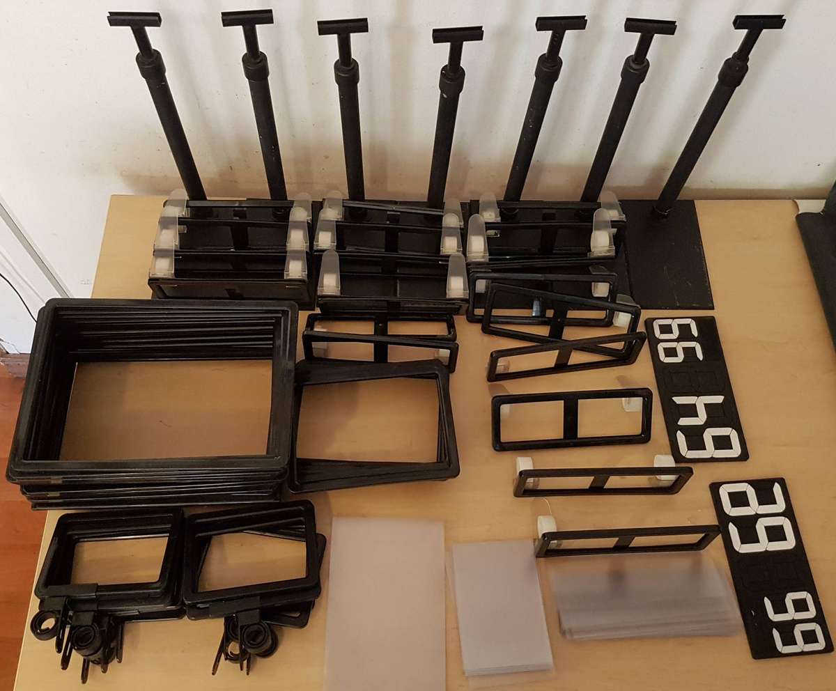 Joblot Adjustable Plastic Countertop Retail Point Of Sale Display Sign Holders
