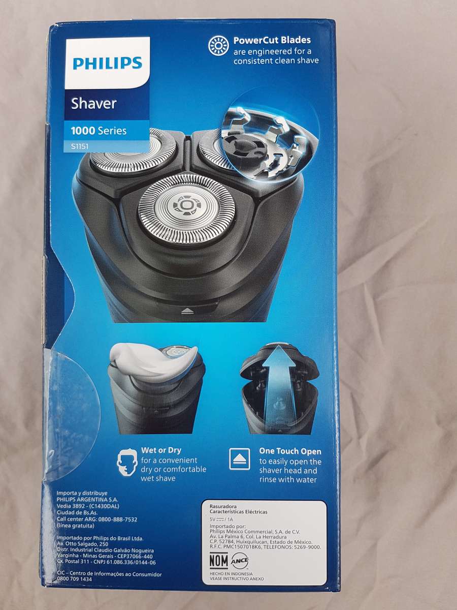 Philips Shaver 1000 Series Wet and Dry S1151 New Sealed