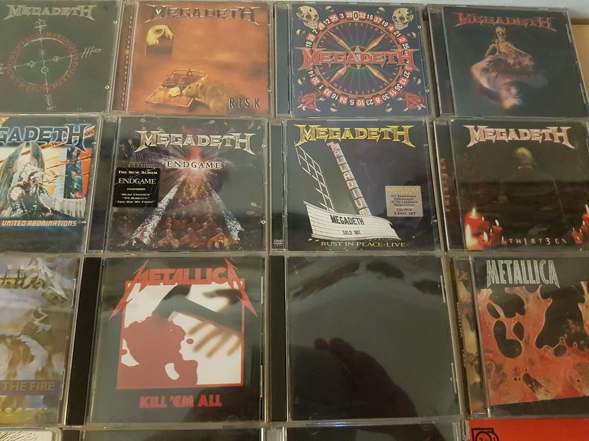 Rock CD Collection Megadeth, Metallica, Kiss, Jethro Tull (60 cd's)