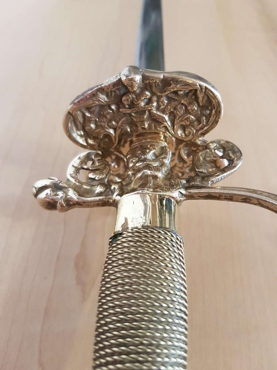 Extremely Rare Pair of 18th Century French Officer's Court Swords