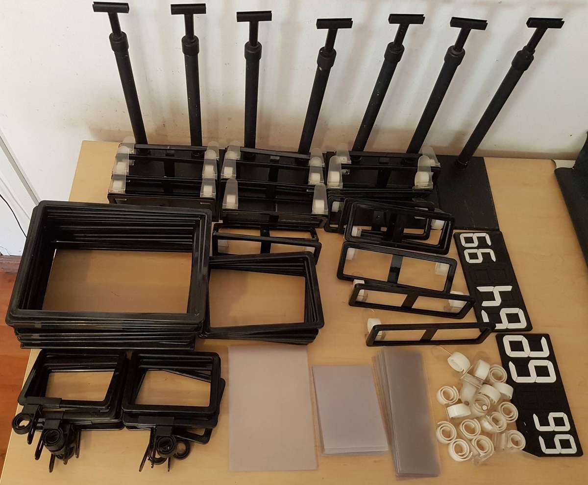 Joblot Adjustable Plastic Countertop Retail Point Of Sale Display Sign Holders
