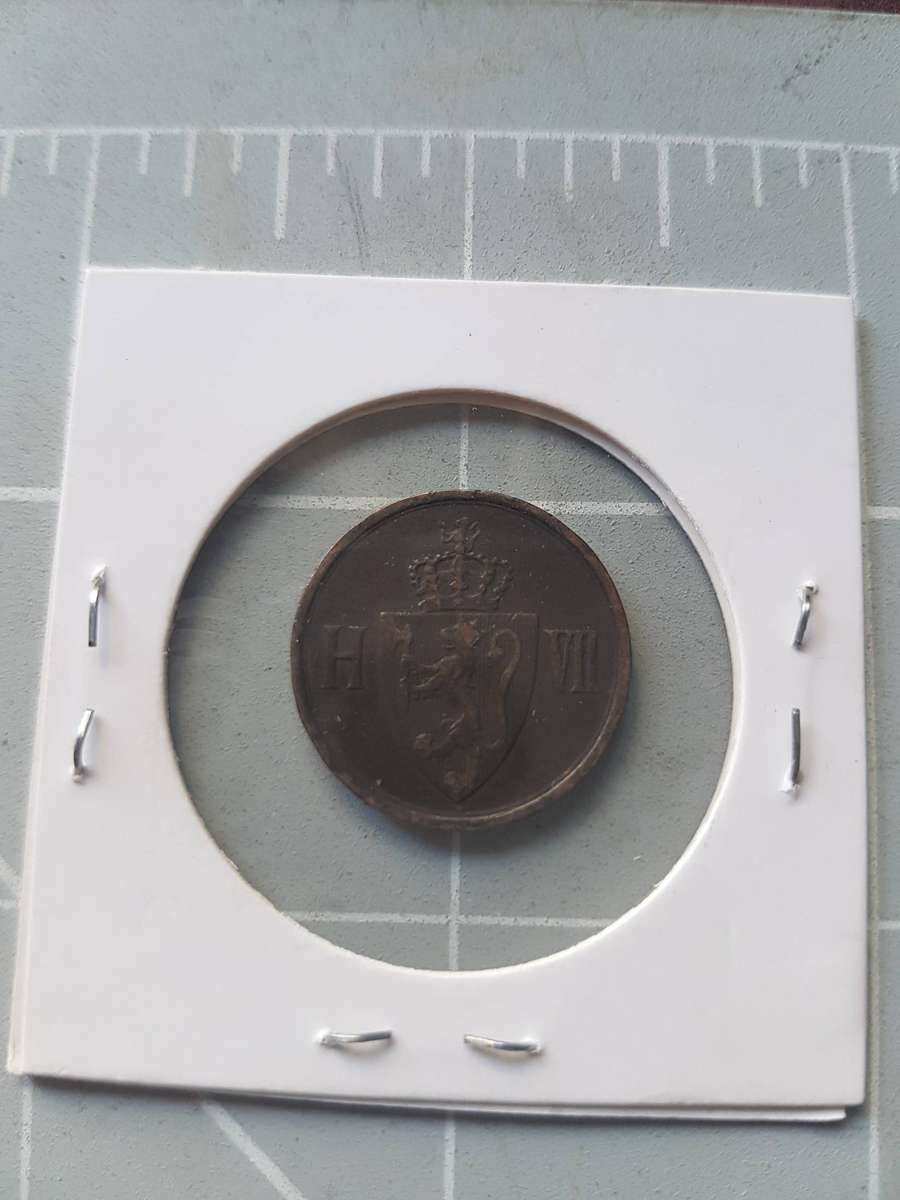 Harley Davidson Gift Box + 8 x Napkin Rings + 1906 Norway 2 Ore Coin