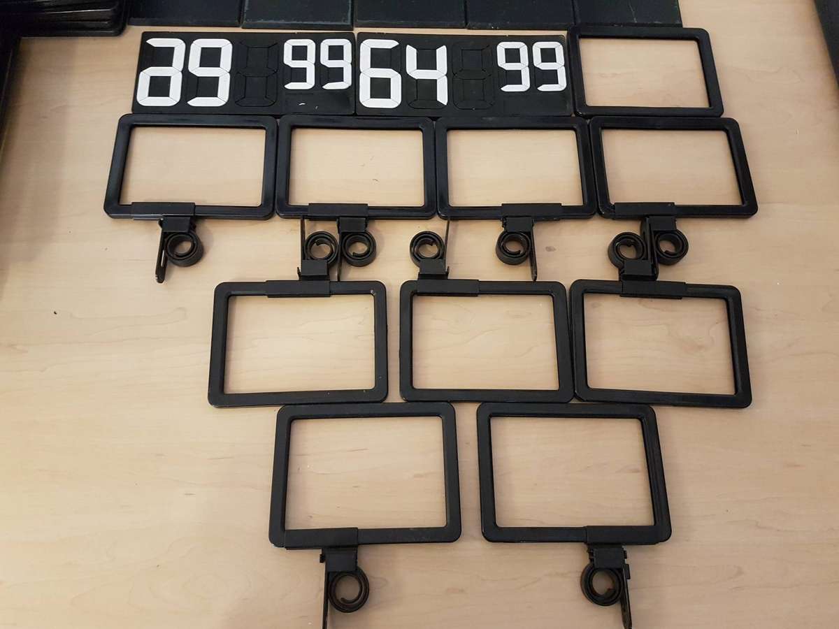 Joblot Adjustable Plastic Countertop Retail Point Of Sale Display Sign Holders