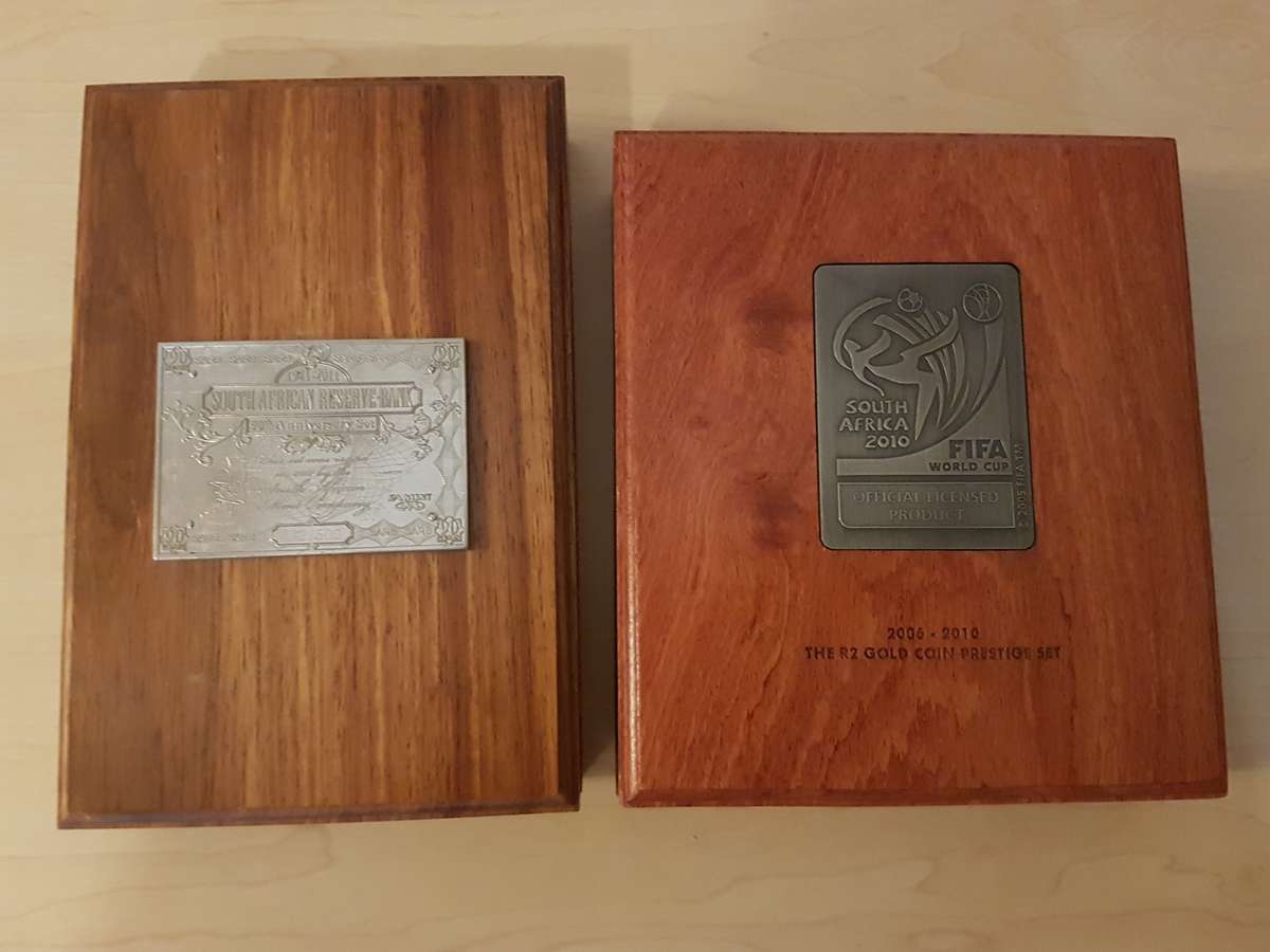 5 x SA Reserve Bank 100 year anniversary and Mandela 2008 R5 coins