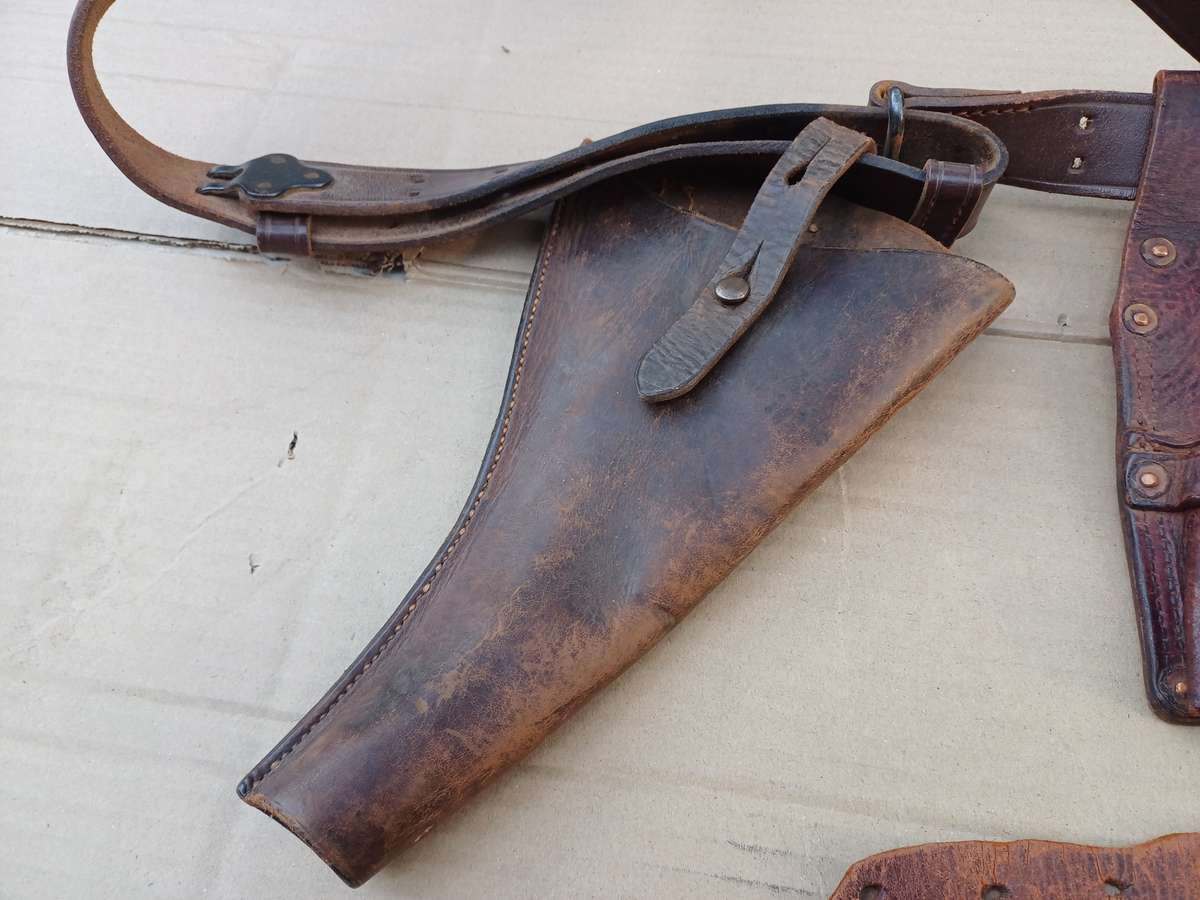 Authentic WWII Era Army Belt and Sling with Attachments (Belt Length 140cm)