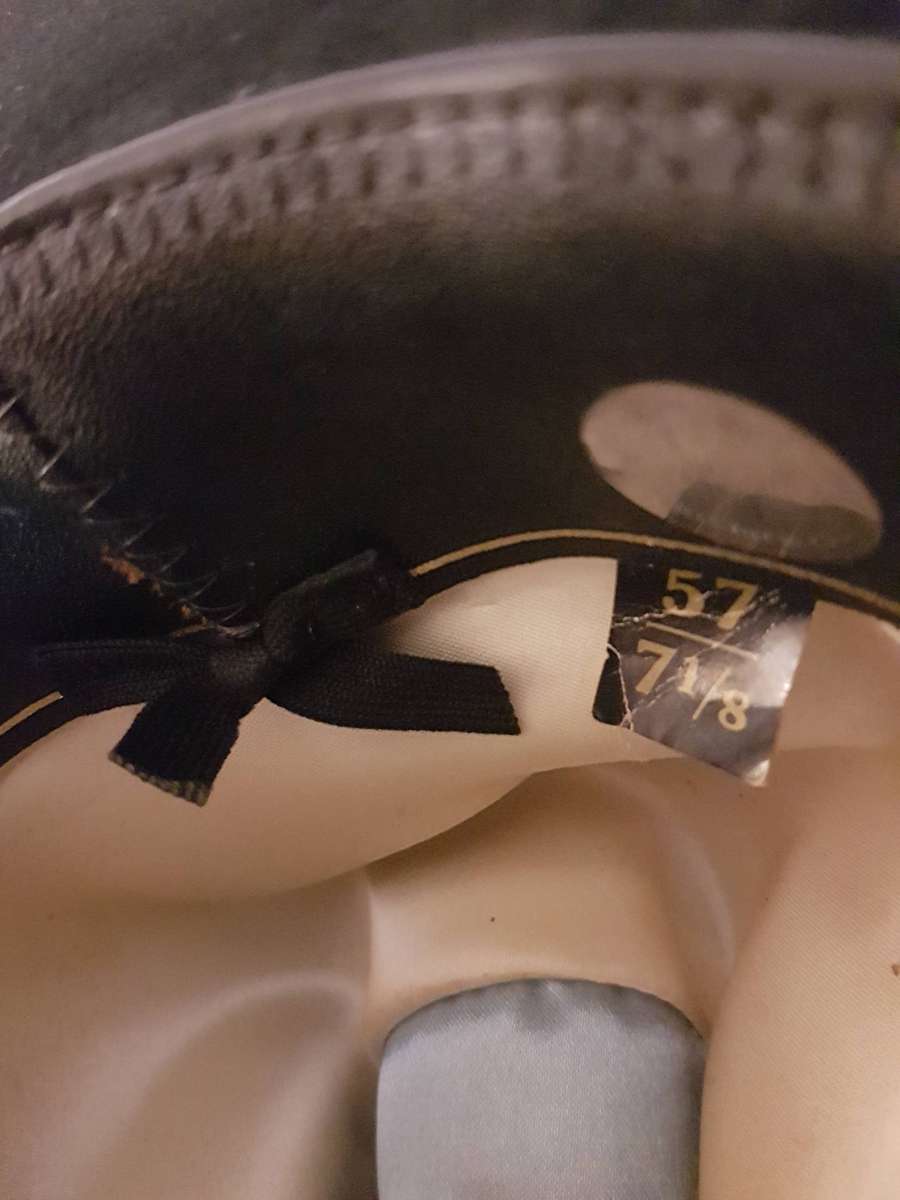 Authentic Stetson Black Beaver Cowboy Hat Size 57