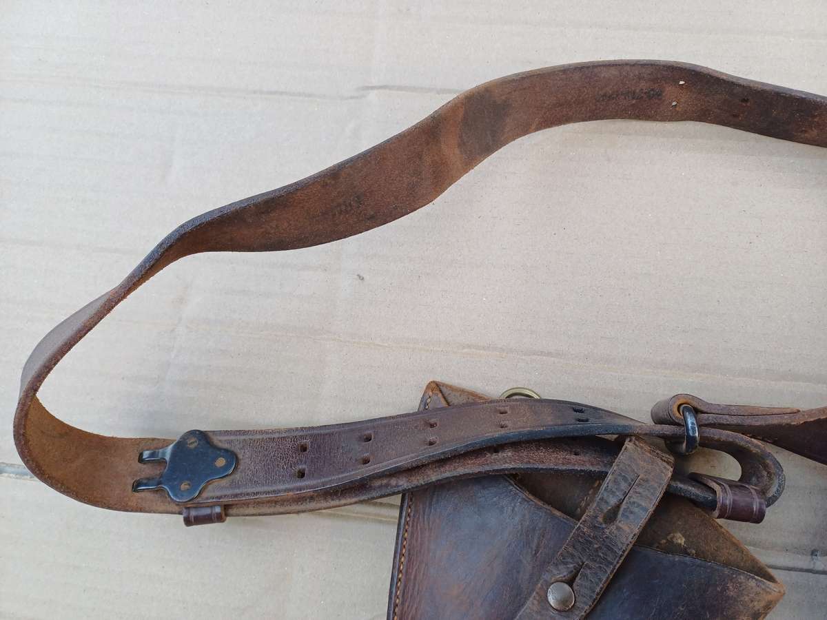 Authentic WWII Era Army Belt and Sling with Attachments (Belt Length 140cm)