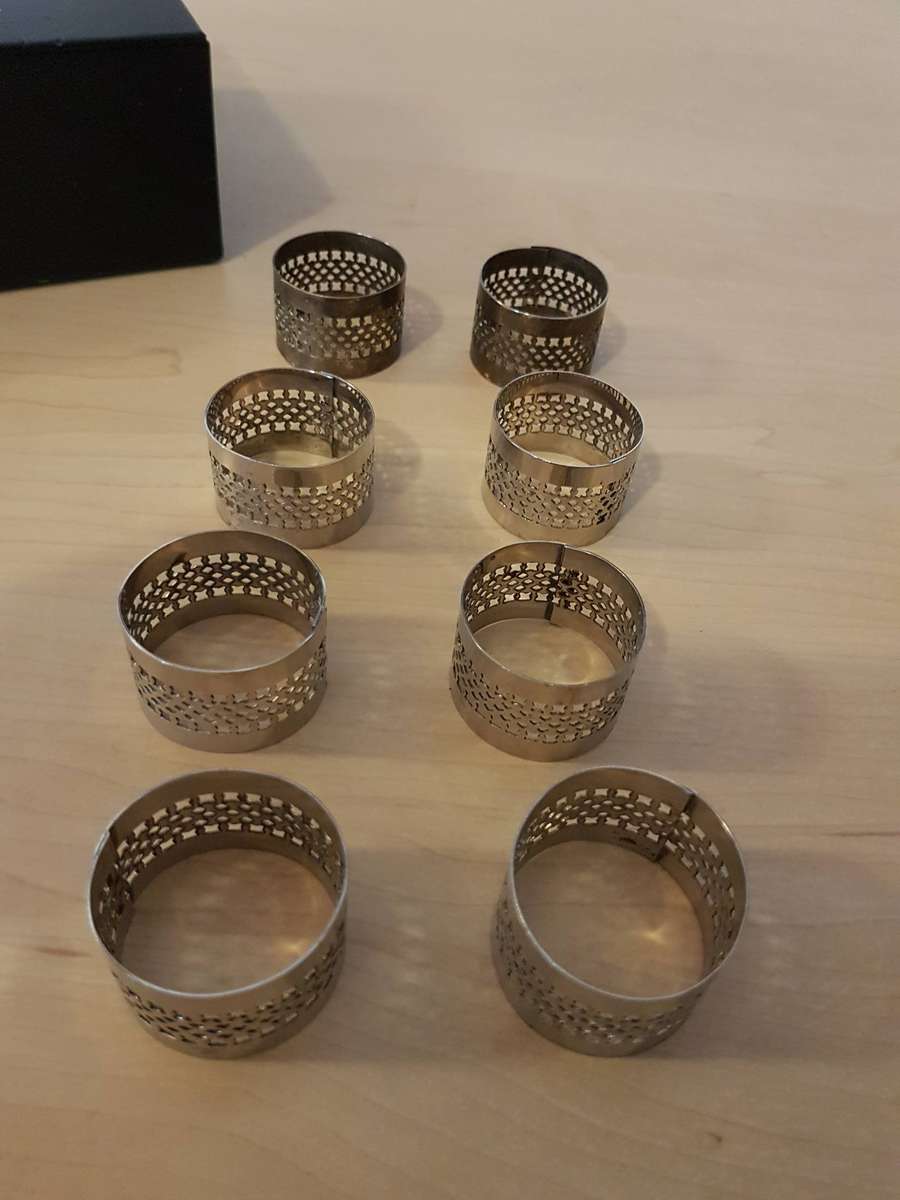 Harley Davidson Gift Box + 8 x Napkin Rings + 1906 Norway 2 Ore Coin