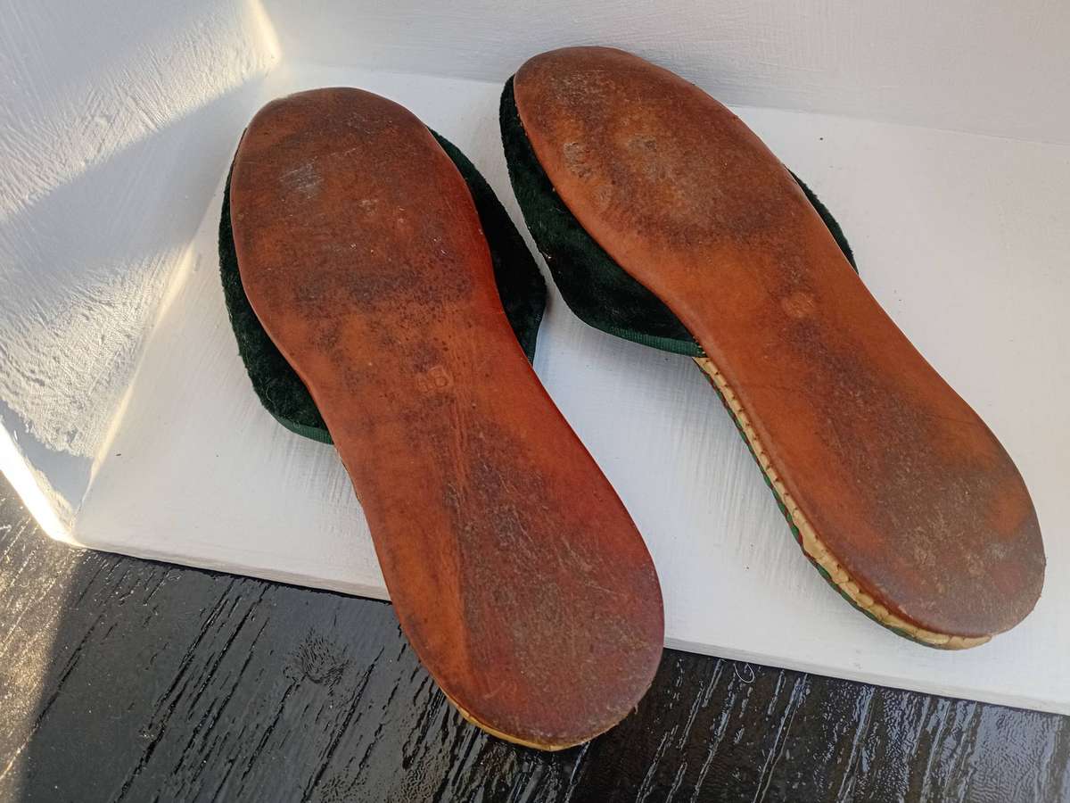 Violet Beaded Slippers for Kids