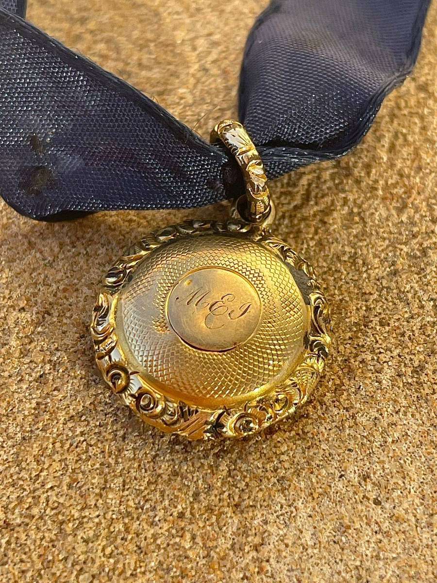 Antique Victorian Style Miniature Portrait Pendant