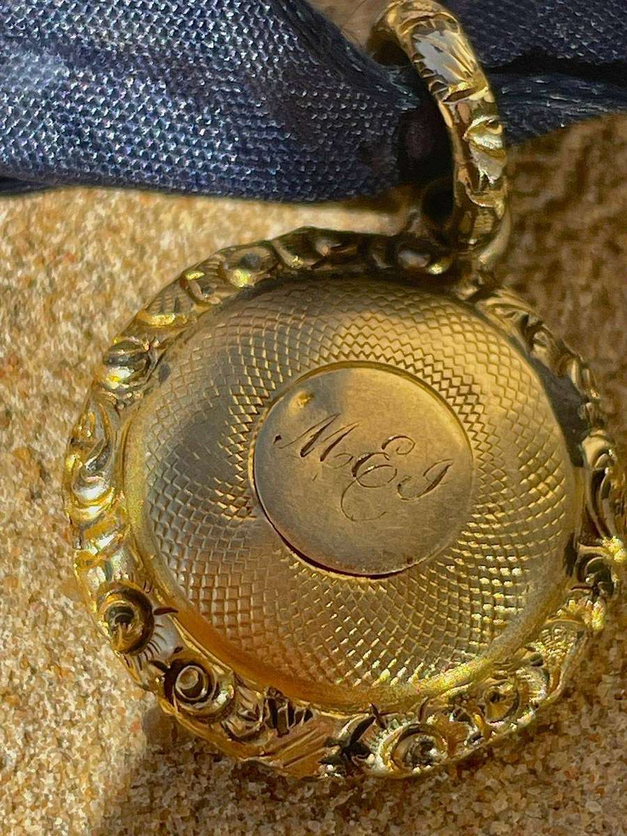 Antique Victorian Style Miniature Portrait Pendant