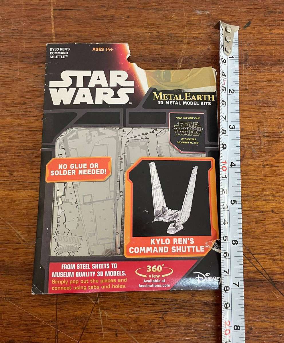 Metal Earth Star Wars Kylo Rens Command Shuttle 3D Model