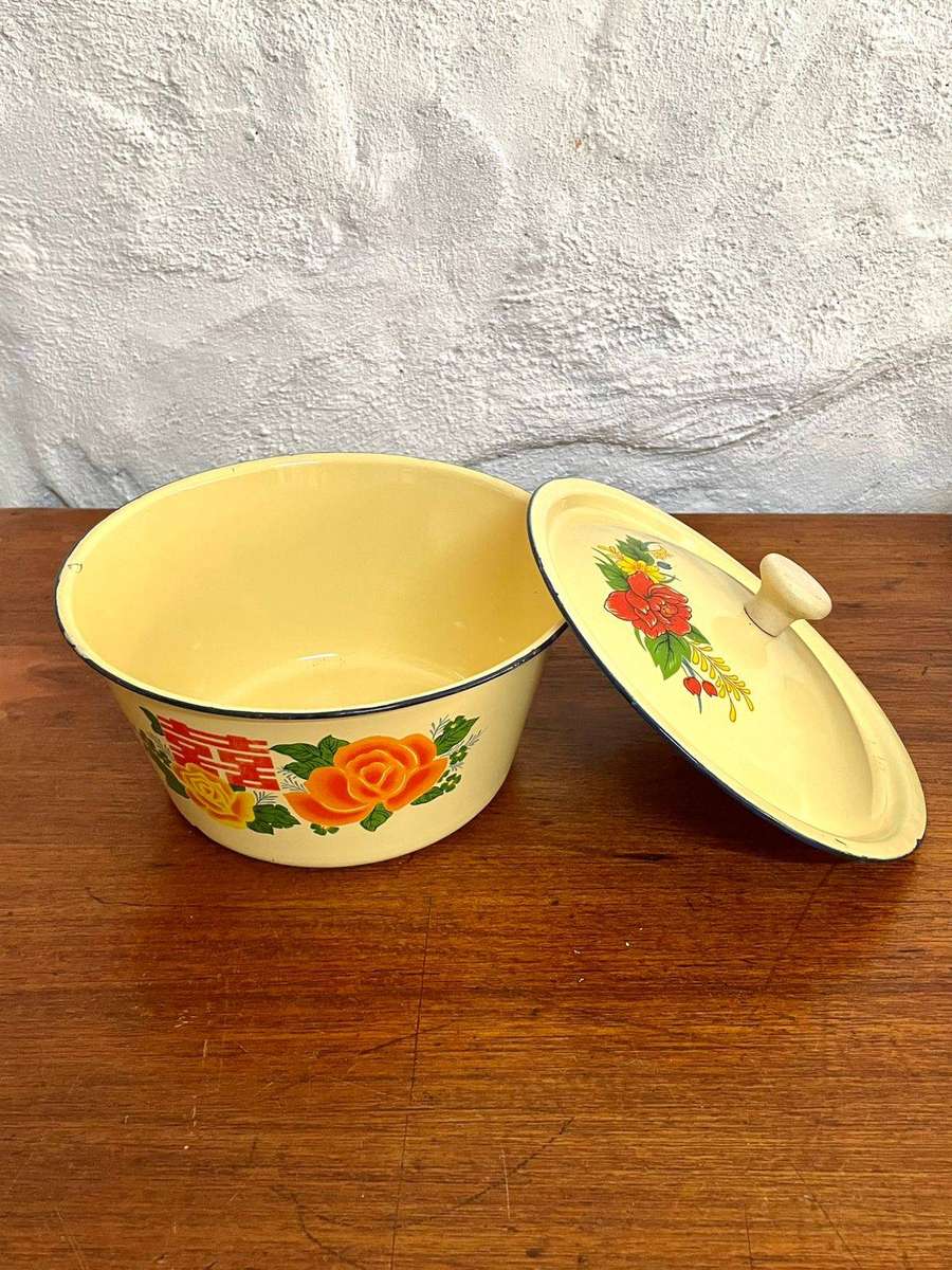 Yellow Enamalware Bowl