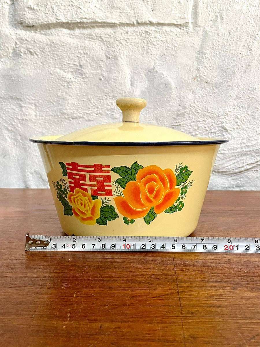 Yellow Enamalware Bowl
