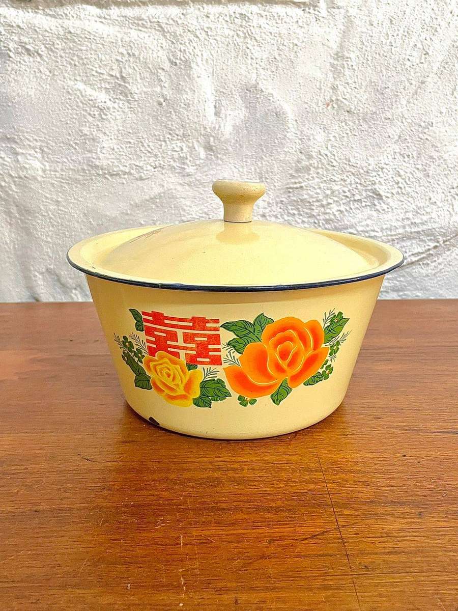 Yellow Enamalware Bowl