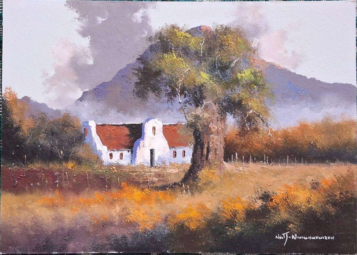 Neil janse Van Nieuwenhuizen Oil on Canvas on Board 35 x 25 cm