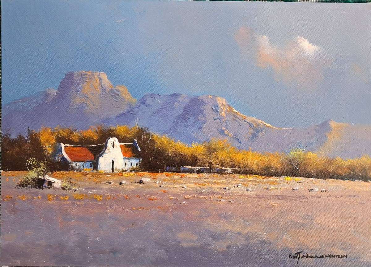 Neil janse Van Nieuwenhuizen Oil on Canvas on Board 35 x 25 cm