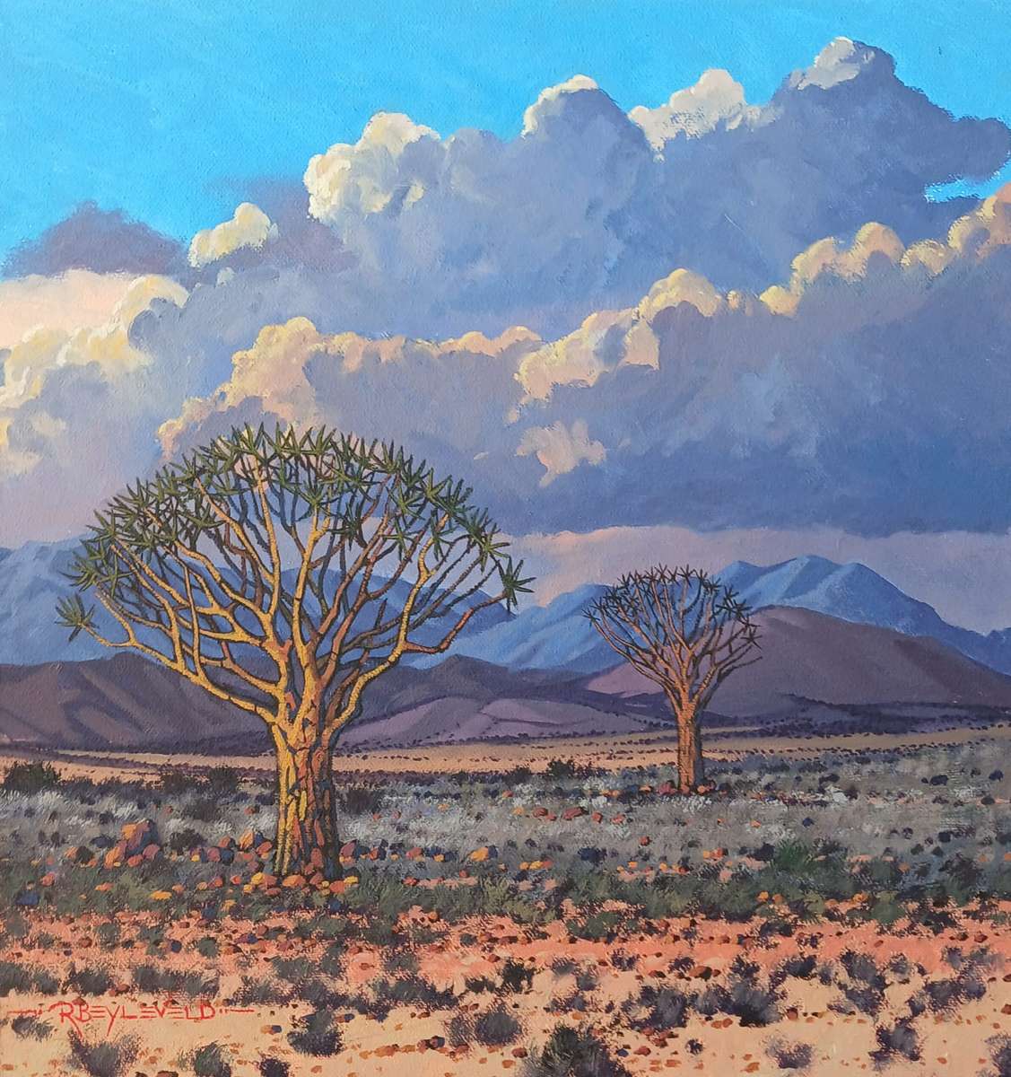 Richard Beyleveldt unframed 40 x 40 cm