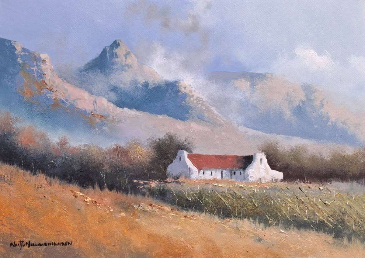 Neil janse Van Nieuwenhuizen Oil on Canvas on Board 35 x 25 cm