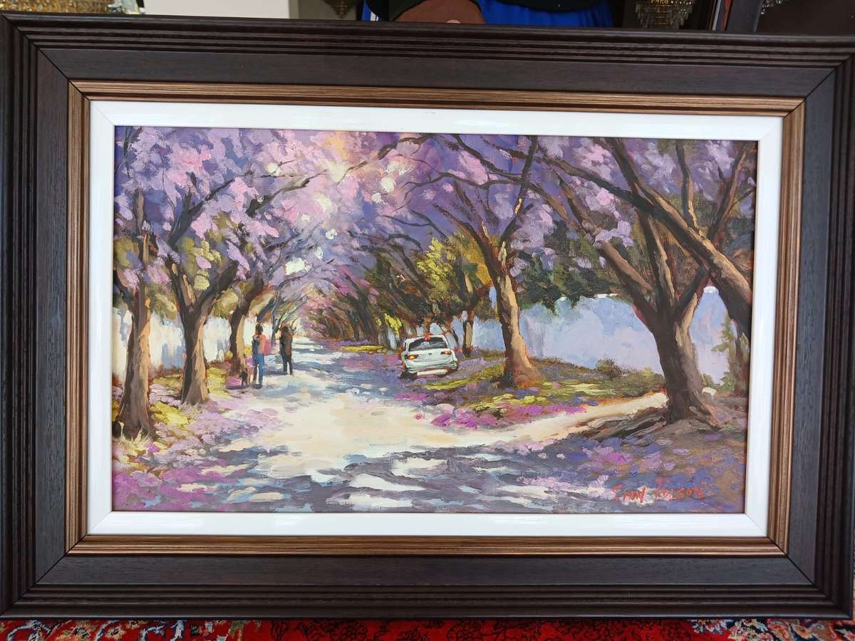 Stan Polson FRAMED( UNFRAMED SIZE 45 X 27 CM)