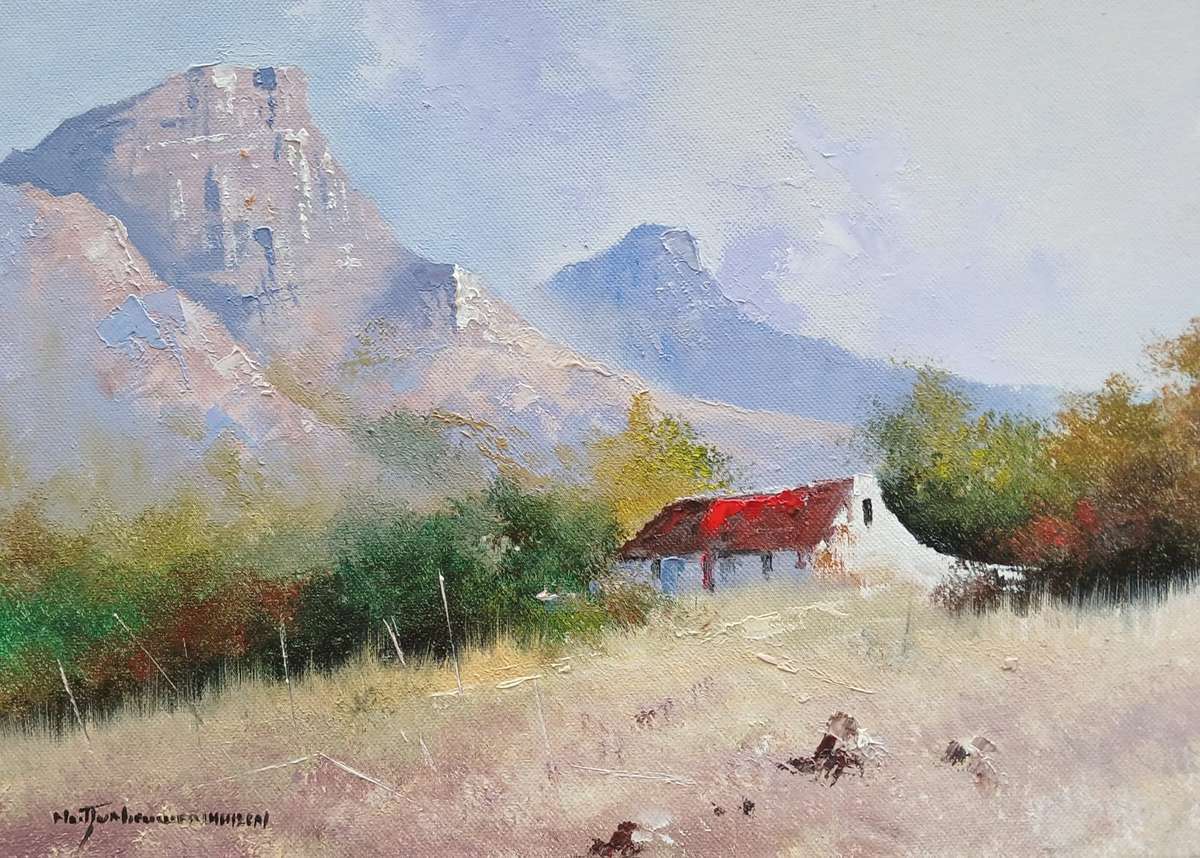 Neil janse Van Nieuwenhuizen Oil on Canvas on Board 35 x 25 cm