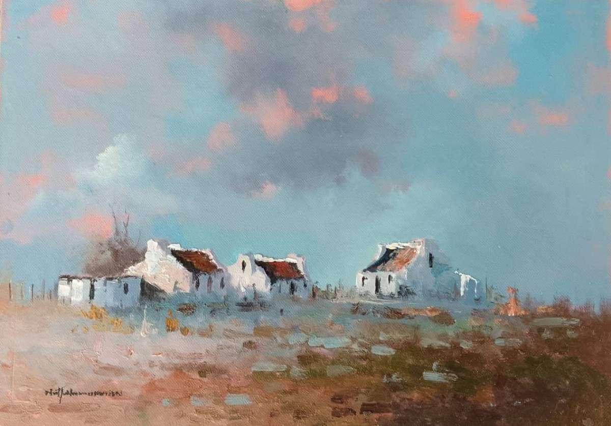 Neil janse Van Nieuwenhuizen Oil on Canvas on Board 35 x 25 cm