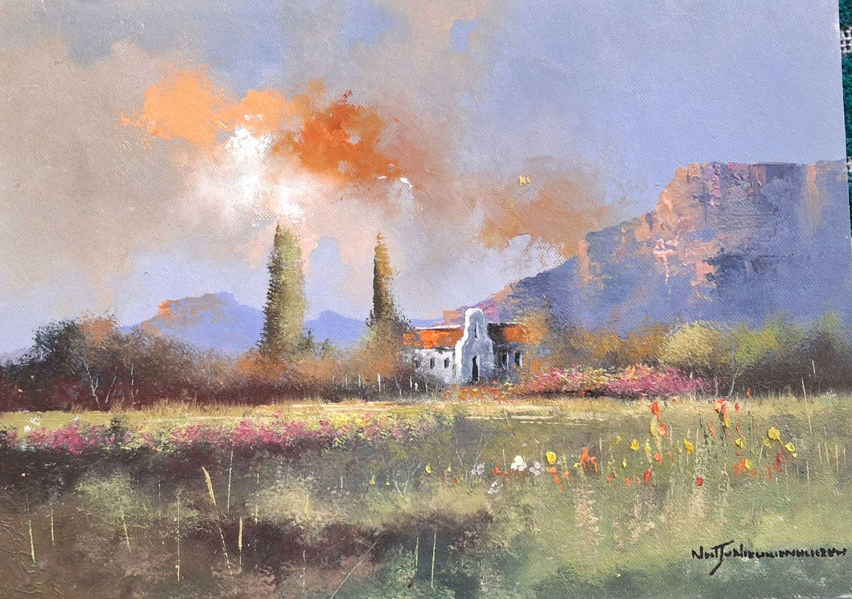 Neil janse Van Nieuwenhuizen Oil on Canvas on Board 35 x 25 cm