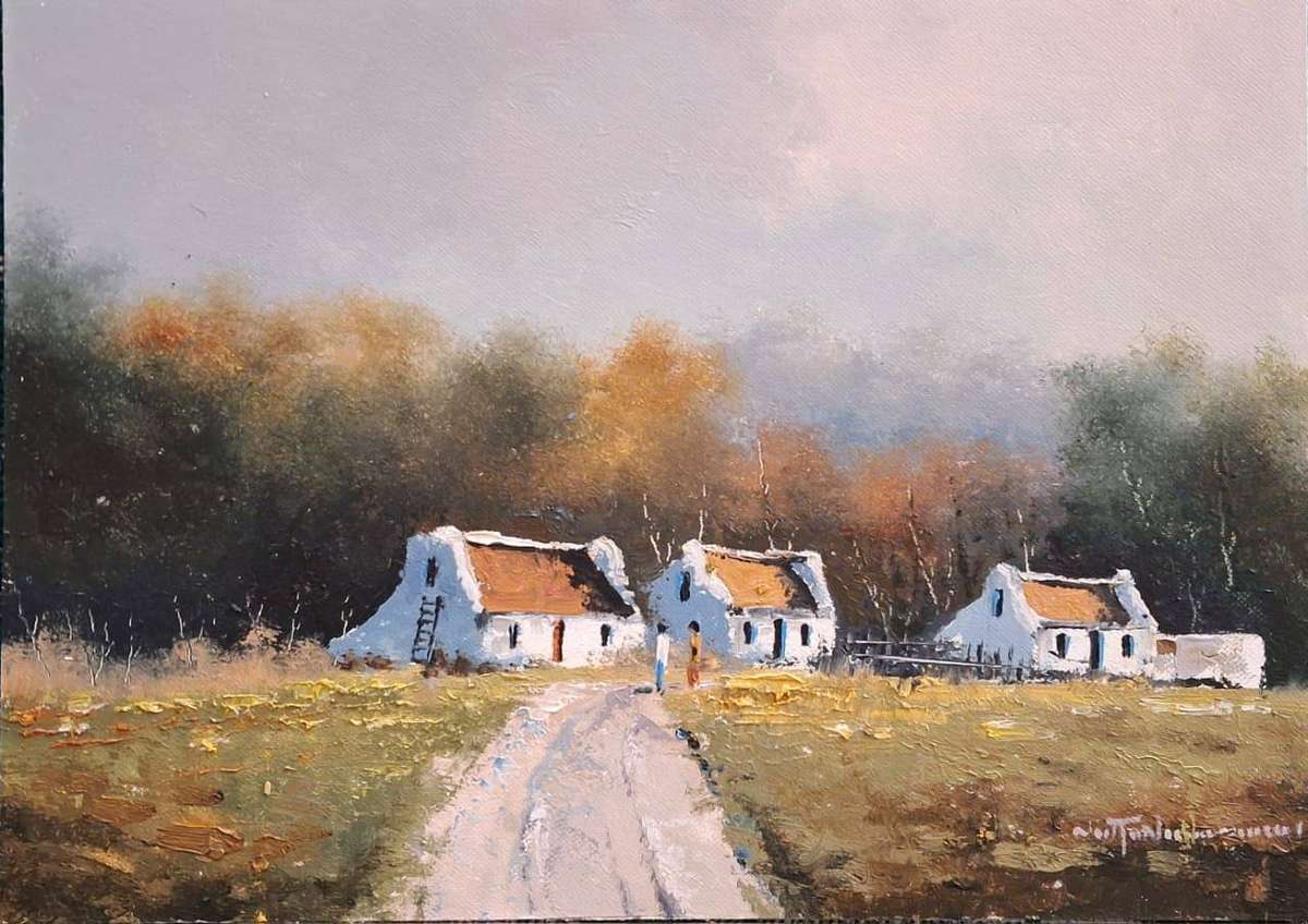 Neil janse Van Nieuwenhuizen Oil on Canvas on Board 35 x 25 cm