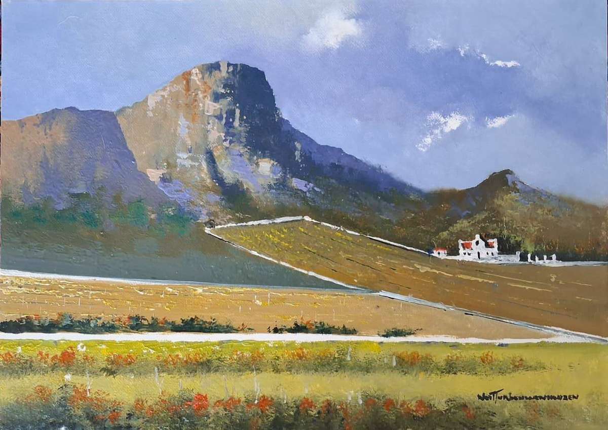 Neil janse Van Nieuwenhuizen Oil on Canvas on Board 35 x 25 cm