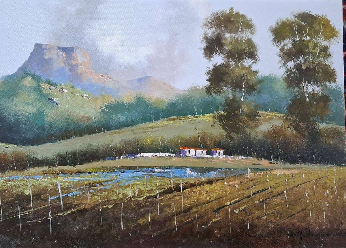 Neil janse Van Nieuwenhuizen Oil on Canvas on Board 35 x 25 cm