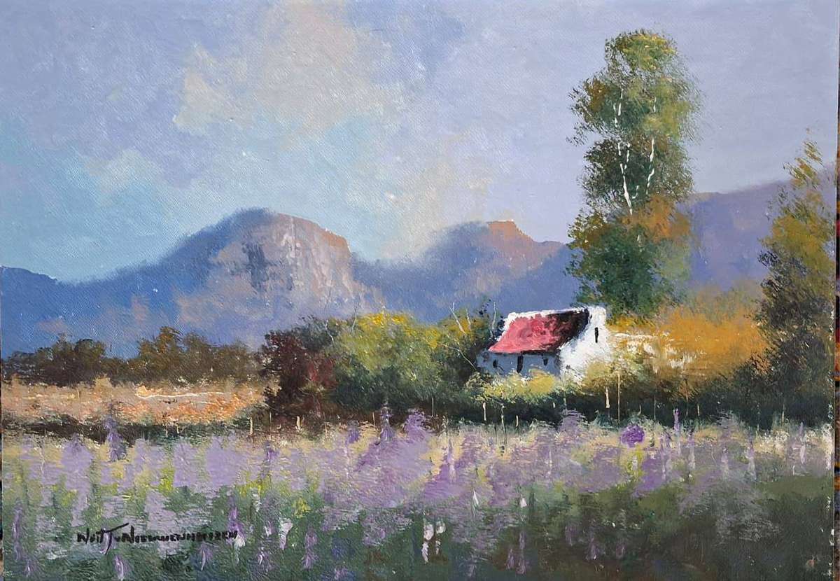 Neil janse Van Nieuwenhuizen Oil on Canvas on Board 35 x 25 cm