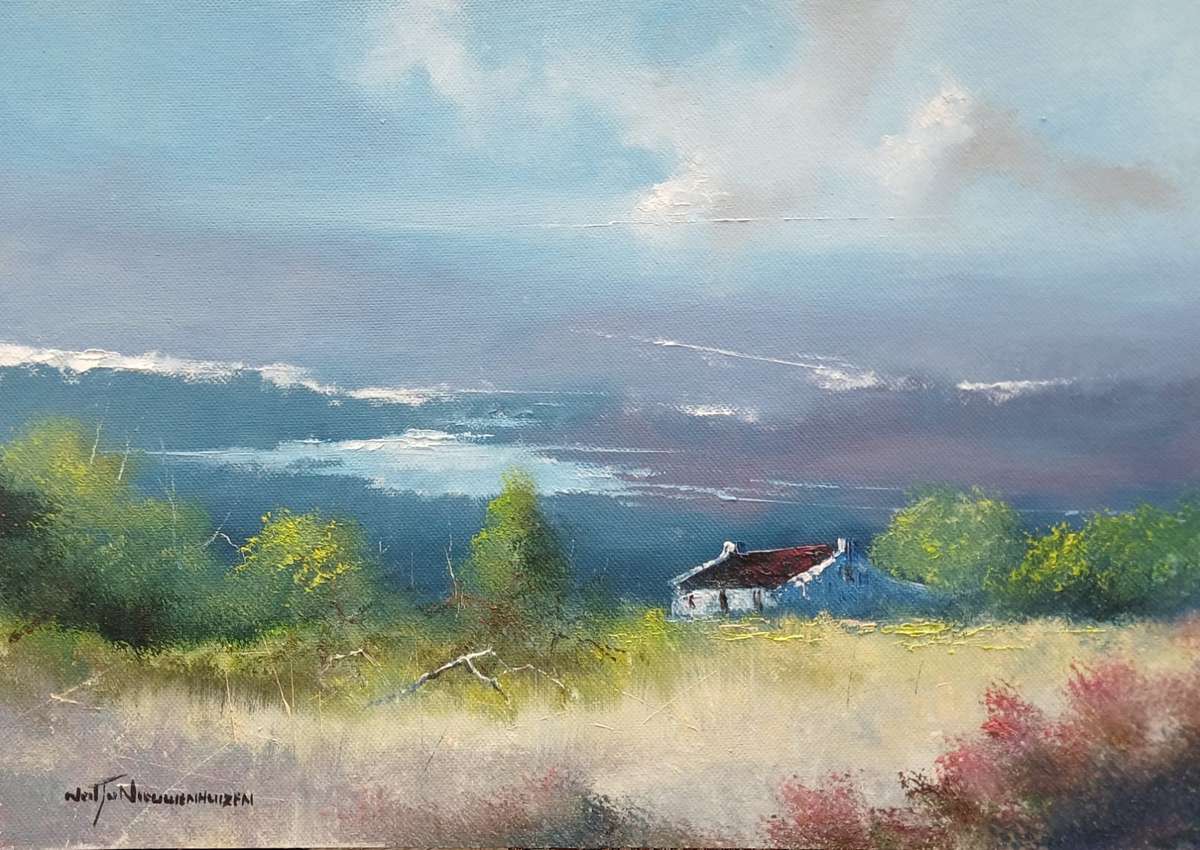 Neil janse Van Nieuwenhuizen Oil on Canvas on Board 35 x 25 cm