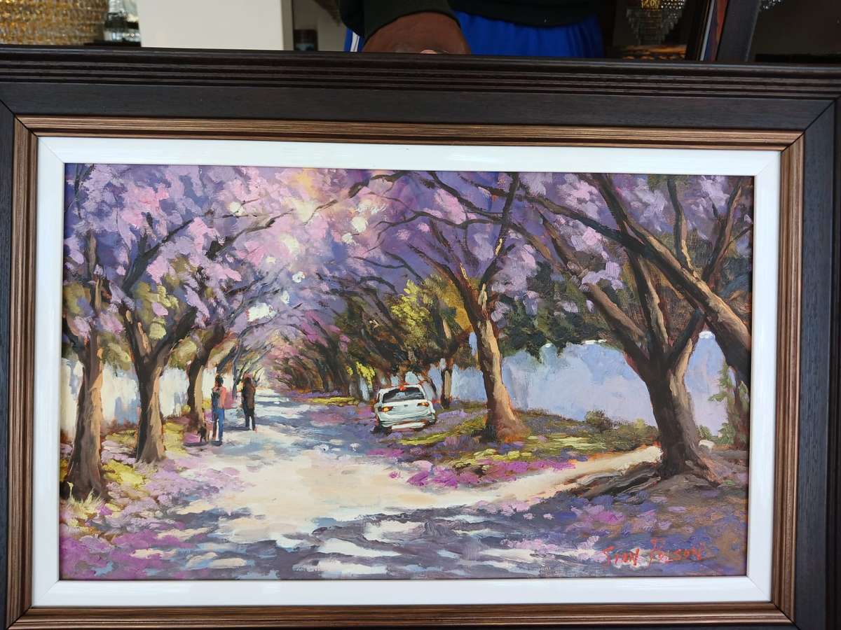 Stan Polson FRAMED( UNFRAMED SIZE 45 X 27 CM)